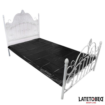 LATETOBED BDSM LINE - WATERPROOF BED SHEET BLACK