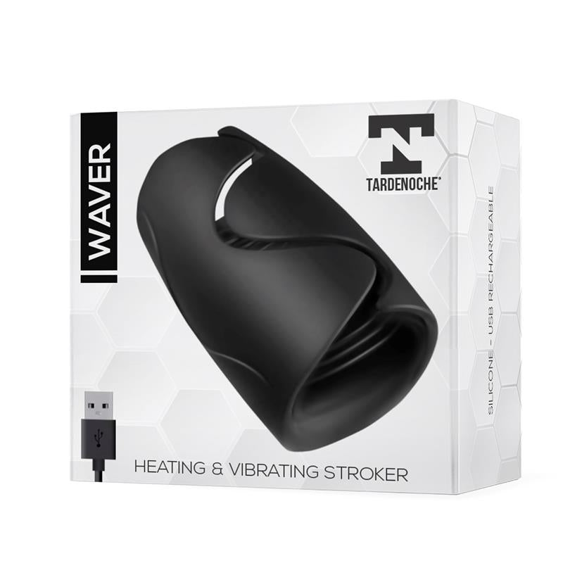 TARDENOCHE - WAVER MALE MASTURBATOR HEAT AND VIBRATION FUNCTION FLEXIBLE USB SILICONE