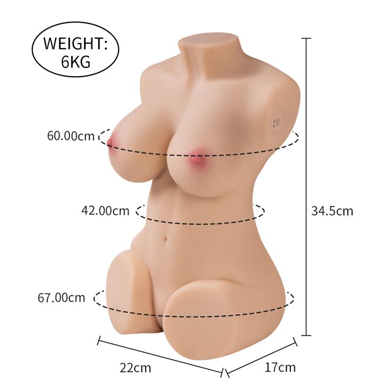 XISE - WENDY TORSO WITH VIBRATION AND SUCTION EFECT 6 KG