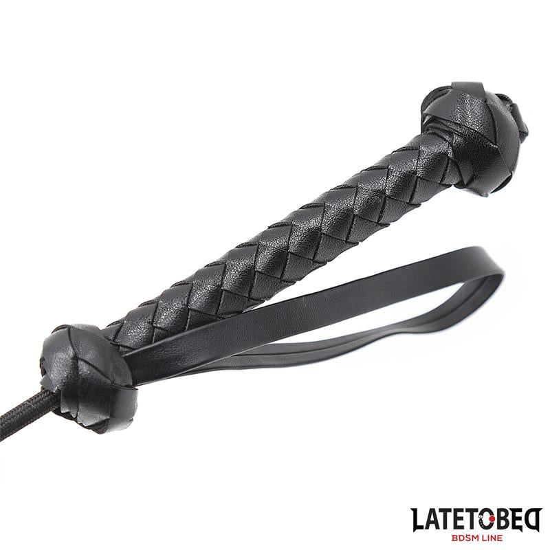 LATETOBED BDSM LINE - WHIP WITH BRAIDED HANDLE 44.5CM