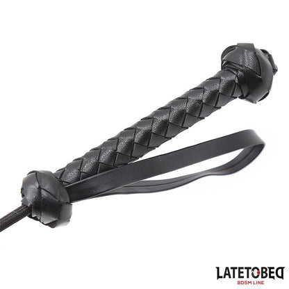 LATETOBED BDSM LINE - WHIP WITH BRAIDED HANDLE 44.5CM