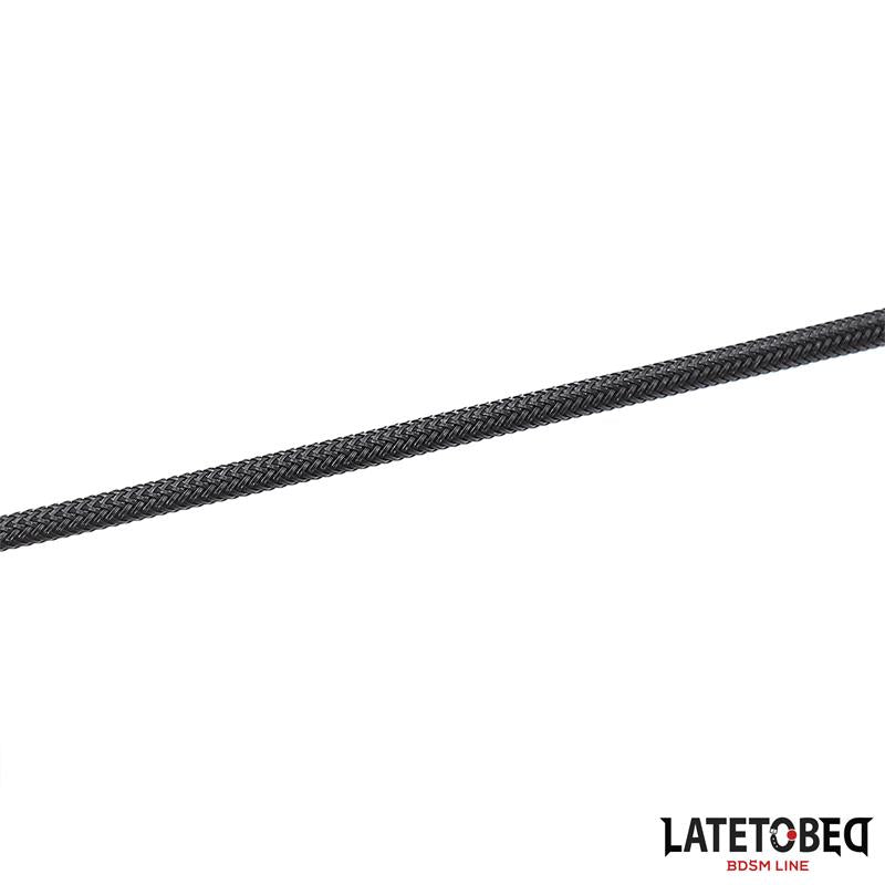 LATETOBED BDSM LINE - WHIP WITH HEART SHAPE BLACK 60CM
