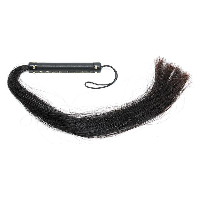 BONDAGE PLAY - WHIP WITH HORSE HAIR 85 CM