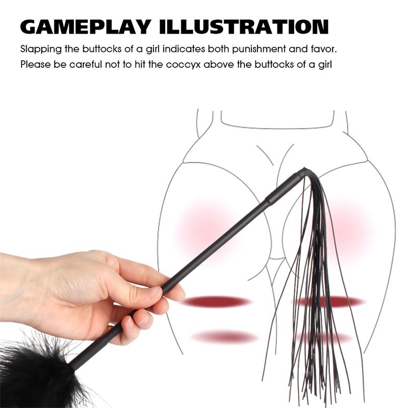 CHISA - WHIP WITH SILICONE TICKLE FEATHERS