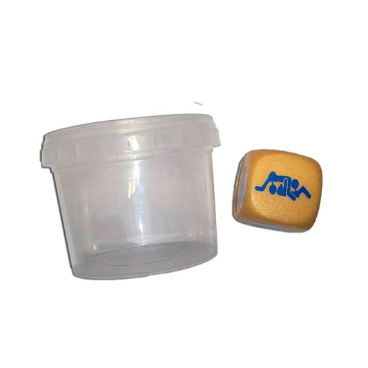 DIVERTY SEX - WHITE POSITION DICE IN A PLASTIC JAR FOR GUYS