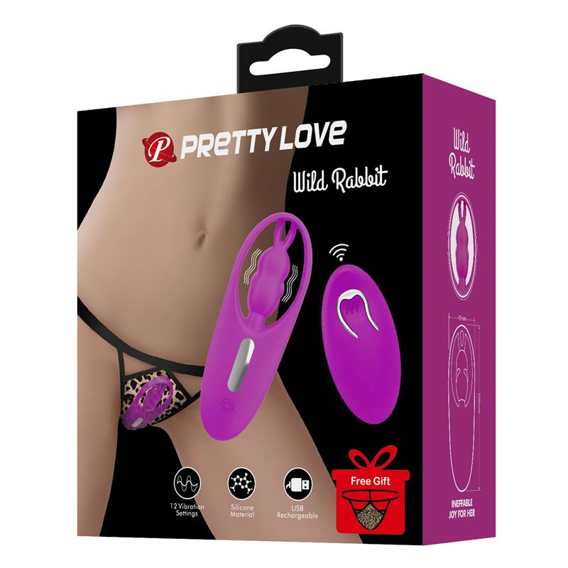PRETTYLOVE - WILD RABBIT PANTY STIMULATOR REMOTE CONTROL