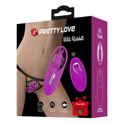 PRETTYLOVE - WILD RABBIT PANTY STIMULATOR REMOTE CONTROL