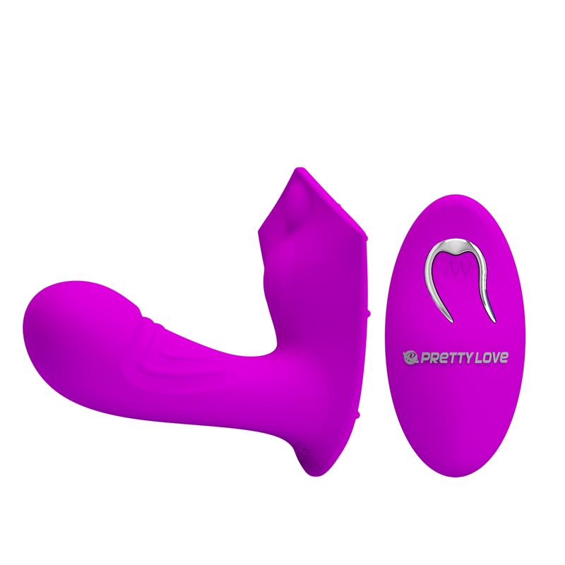 PRETTYLOVE - WILLIE STIMULATOR WITH REMOTE CONTROL PINK
