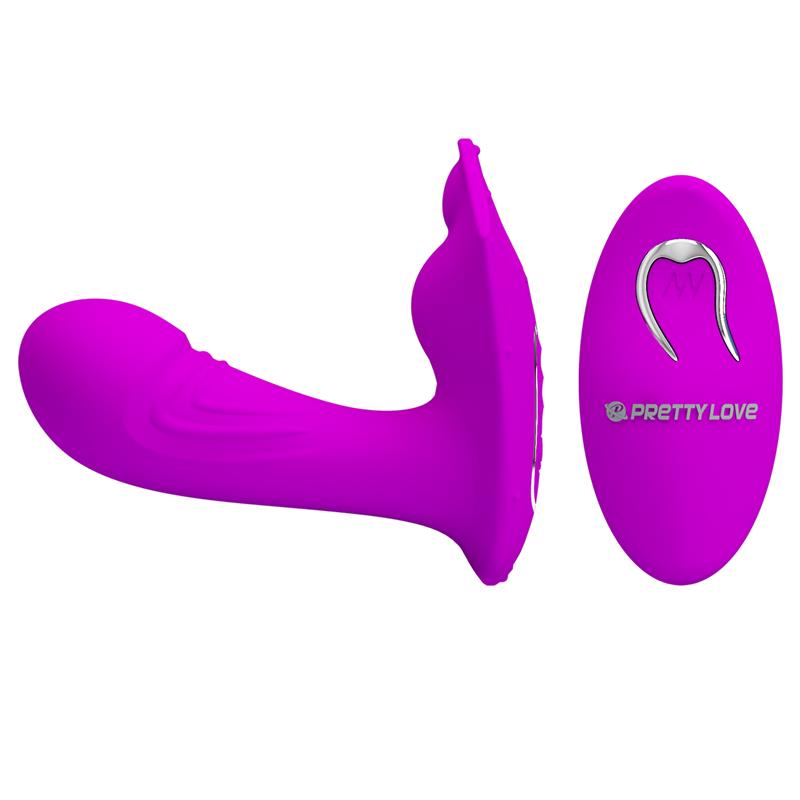 PRETTYLOVE - WILLIE STIMULATOR WITH REMOTE CONTROL PINK