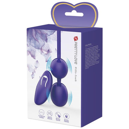PRETTYLOVE - WILLIE YOUTH VIBRATING KEGEL BALLS WITH REMOTE
