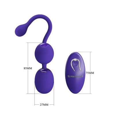 PRETTYLOVE - WILLIE YOUTH VIBRATING KEGEL BALLS WITH REMOTE