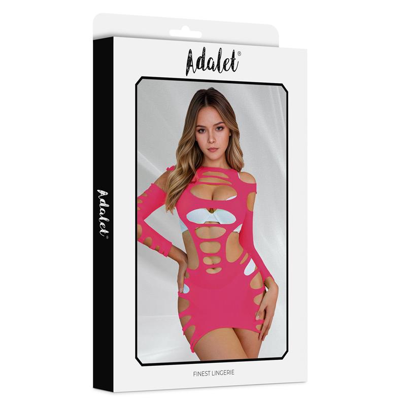 ADALET LINGERIE - WILLOW HOLLOW-OUTDRESS PINK ONE SIZE