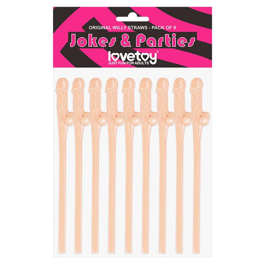 LOVETOY - WILLY STRAWS PACK OF 9