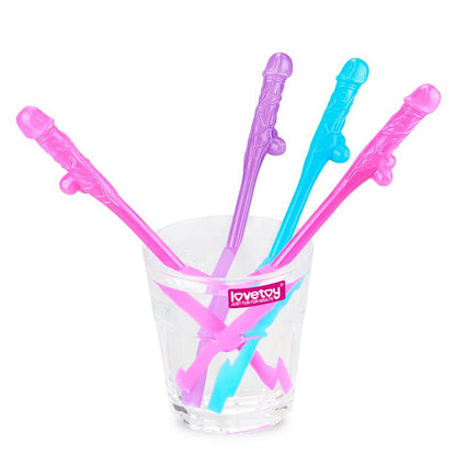 LOVETOY - WILLY STRAWS VARIOUS COLORS PACK OF 9