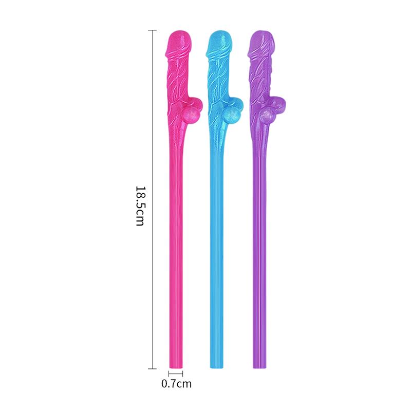 LOVETOY - WILLY STRAWS VARIOUS COLORS PACK OF 9