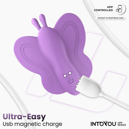 INTOYOU APP SERIES - WINGY BUTTERFLY VIBRATOR WITH APP LAVENDER