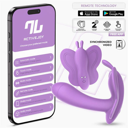 INTOYOU APP SERIES - WINGY BUTTERFLY VIBRATOR WITH APP LAVENDER