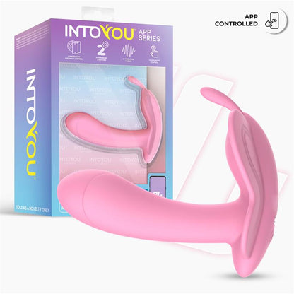 INTOYOU APP SERIES - WINGY BUTTERFLY VIBRATOR WITH APP PINK