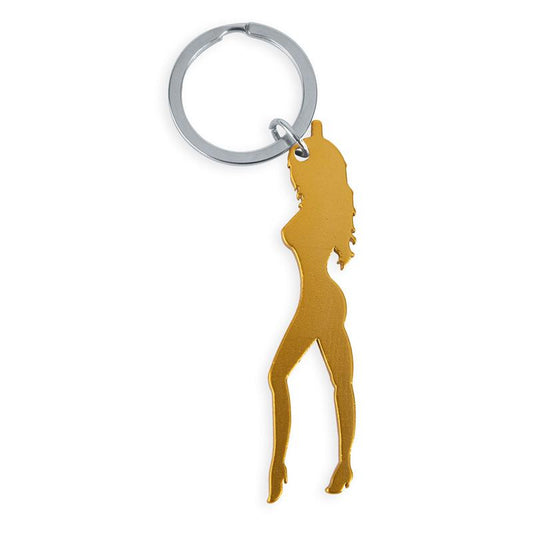 DIVERTY SEX - WOMEN'S KEYCHAIN WITH OPENER GOLDEN