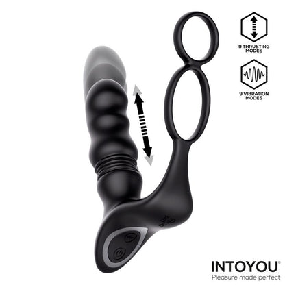 INTOYOU - WOMP PROSTATE MASSAGER WITH VIBRATION, THRUSTING AND REMOTE