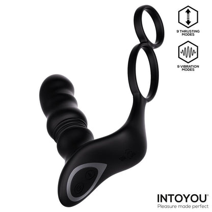INTOYOU - WOMP PROSTATE MASSAGER WITH VIBRATION, THRUSTING AND REMOTE