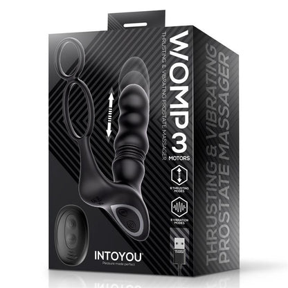 INTOYOU - WOMP PROSTATE MASSAGER WITH VIBRATION, THRUSTING AND REMOTE