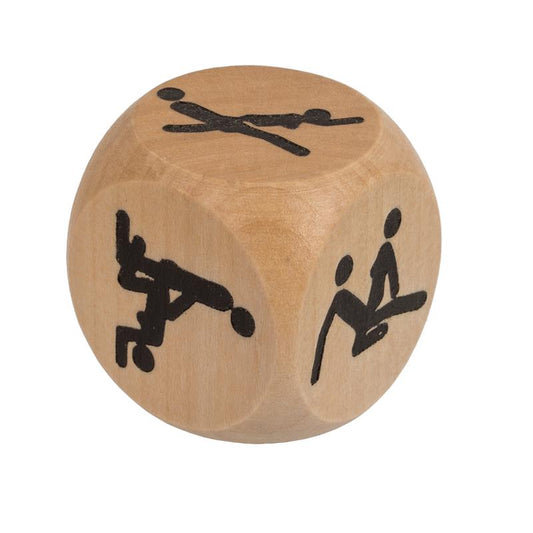 OOTB - WOODEN DICE KAMASUTRA 3X3 CM 1 UNIT