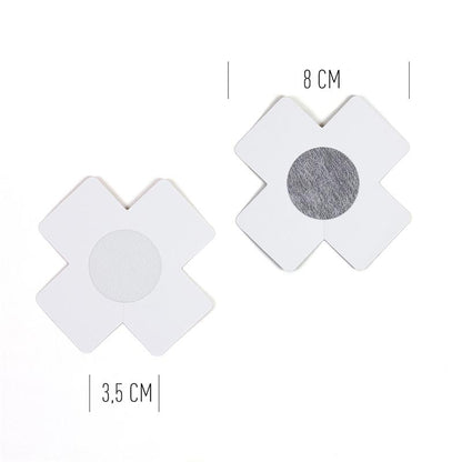 SECRET PLAY - WOW BOOBS! NIPPLE COVERS CROSS SHAPPED HOLOGRAFIC