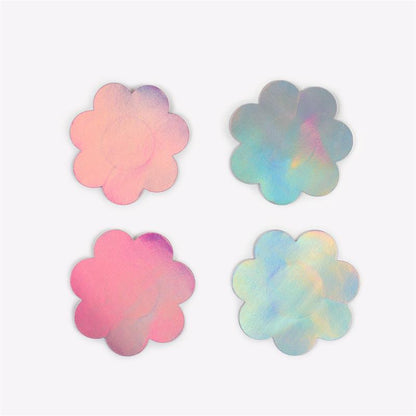 SECRET PLAY - WOW BOOBS! NIPPLE COVERS FLOWER SHAPPED HOLOGRAPHIC