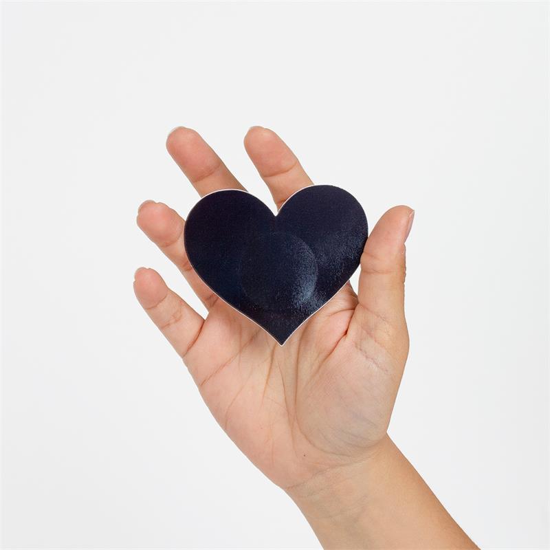 SECRET PLAY - WOW BOOBS! NIPPLE COVERS HEART SHAPPED HOLOGRAPHIC
