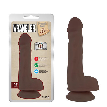 CHISA - WRANGLER DUAL-DENSITY DILDO BROWN 19CM