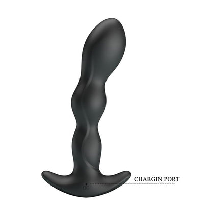PRETTYLOVE - YALE BUTT PLUG WITH VIBRATION BLACK