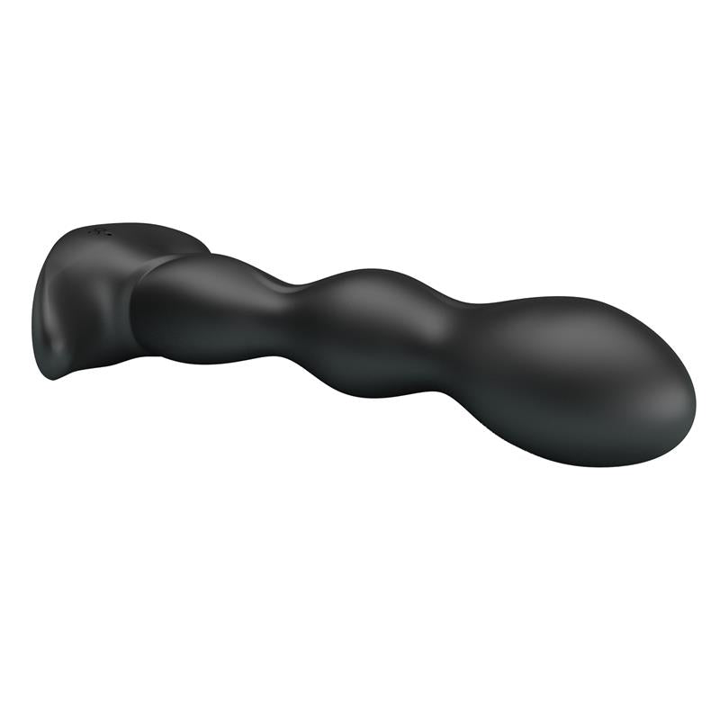 PRETTYLOVE - YALE BUTT PLUG WITH VIBRATION BLACK
