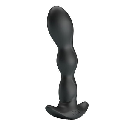 PRETTYLOVE - YALE BUTT PLUG WITH VIBRATION BLACK