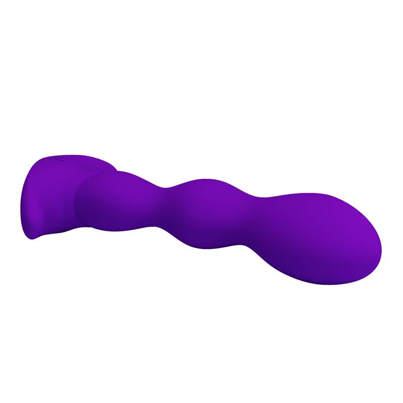 PRETTYLOVE - YALE BUTT PLUG WITH VIBRATION PURPLE