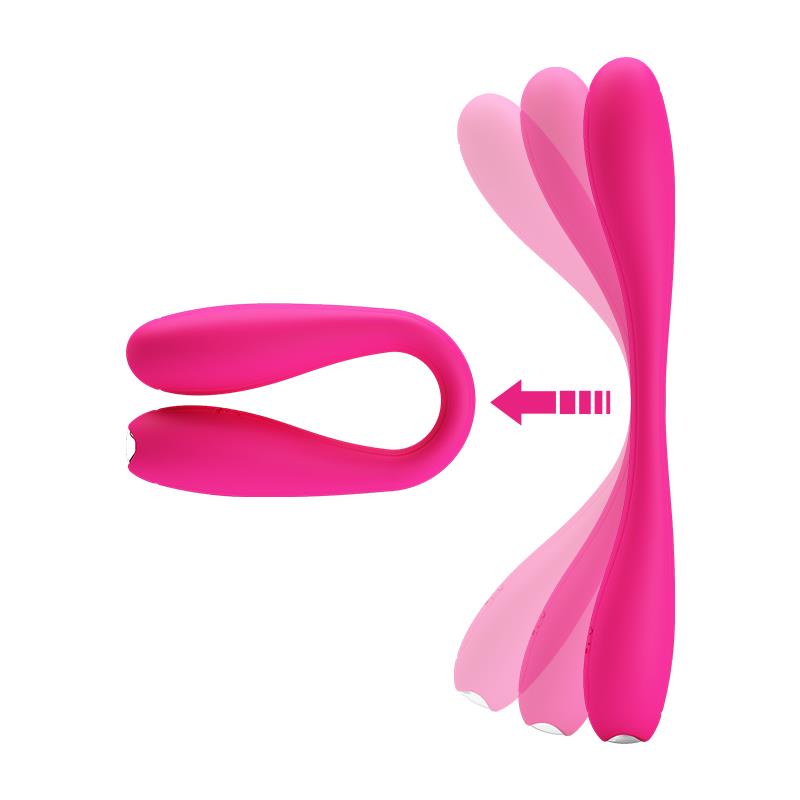 PRETTYLOVE - YEDDA VIBRATOR BENDABLE PINK