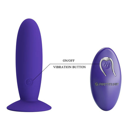 PRETTYLOVE - YOUTH VIBRATING ANAL PLUG WITH REMOTE