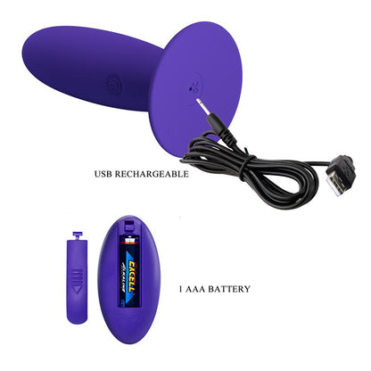 PRETTYLOVE - YOUTH VIBRATING ANAL PLUG WITH REMOTE