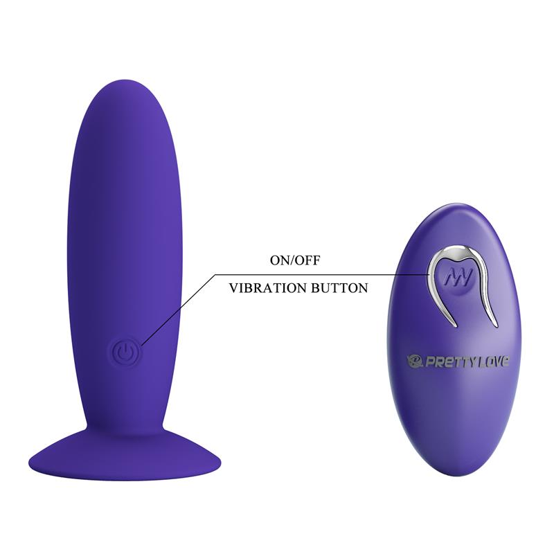 PRETTYLOVE - YOUTH VIBRATING ANAL PLUG WITH REMOTE