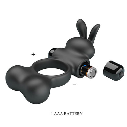 PRETTYLOVE - YUSUF VIBRATING PENIS RING WITH STEEL BEADS 2X33GR