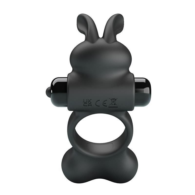PRETTYLOVE - YUSUF VIBRATING PENIS RING WITH STEEL BEADS 2X33GR