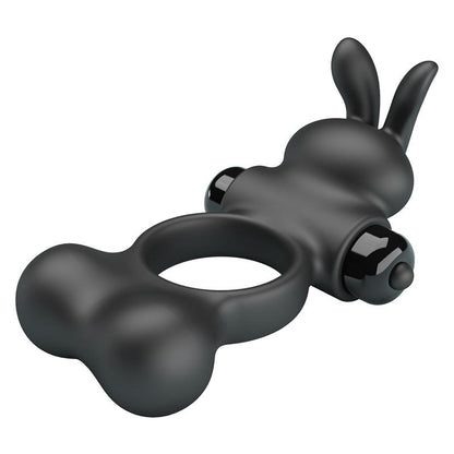 PRETTYLOVE - YUSUF VIBRATING PENIS RING WITH STEEL BEADS 2X33GR