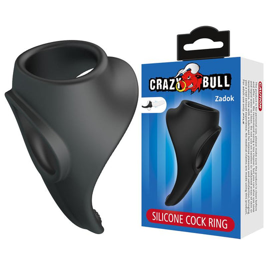 CRAZY BULL - ZADOK SILICONE COCK AND TESTICLES RING