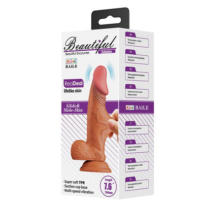 BAILE - ZEBULON DILDO VIBRADOR REALISTA 7.6