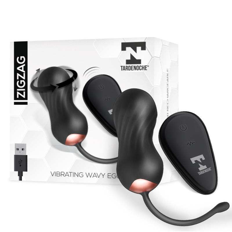 TARDENOCHE - ZIGZAG VIBRATING AND ZIGZAGGING EGG WITH REMOTE CONTROL