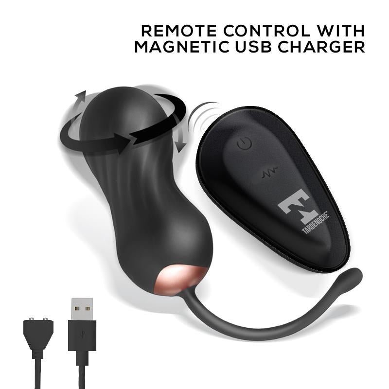 TARDENOCHE - ZIGZAG VIBRATING AND ZIGZAGGING EGG WITH REMOTE CONTROL