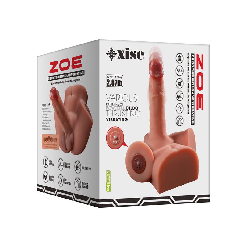 XISE - ZOE SEMI TORSO WITH VIBRATION AND THRUSTING 1.3 KG