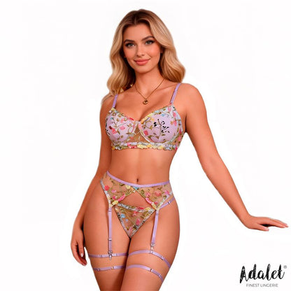 ADALET LINGERIE - ZOEY 4 PCS SET LILAC