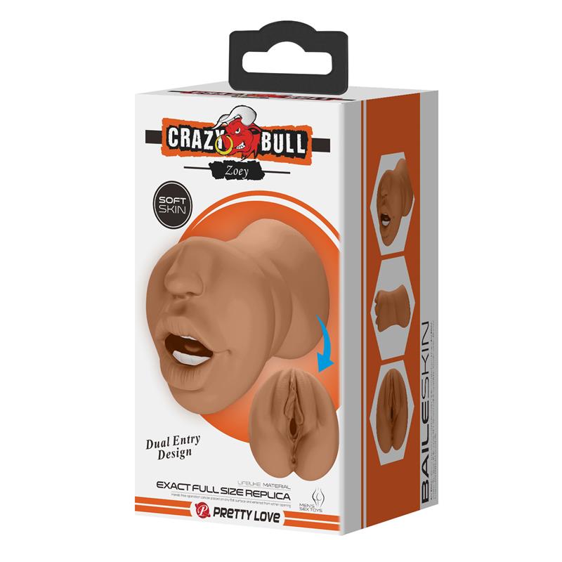 CRAZY BULL - ZOEY MASTURBATOR VAGINA AND MOUTH