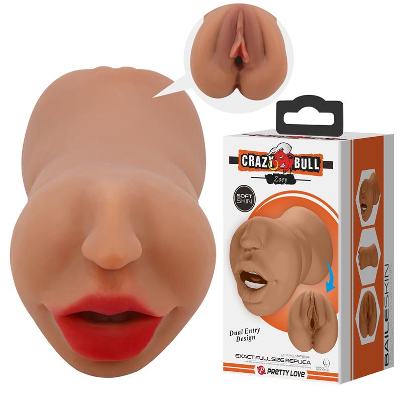 CRAZY BULL - ZOEY MASTURBATOR VAGINA AND MOUTH